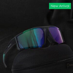 Framesvista Green Mercury Mirrored Sports Sunglasses For Men